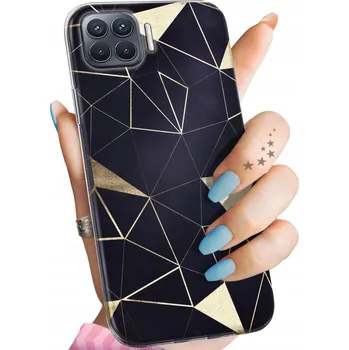 Pouzdro na mobilní telefon Zadní Kryt Hello Case pro Oppo Reno4 Lite zlatý