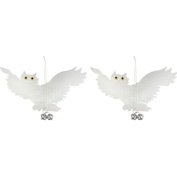 Odpuzovač zvířat Doplňkový sortiment Plašič ptáků Sova, reflexní, s rolničkou, 39x26cm, 2ks