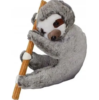 plyšák Lenochod na větvi 30 cm šedý