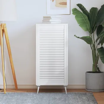 Interiérové dveře vidaXL Nábytková dvířka lamelový design 99,3 x 49,4 cm borovice [151136] Barva: Bílá