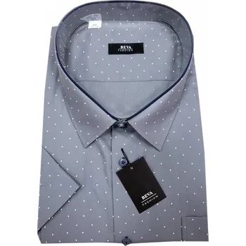 Pánská košile s krátkým rukávem (kombinovaná) - v nadměrné velikosti 0027 - 21