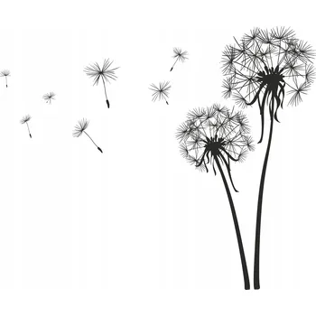 Samolepící dekorace Nálepky na zeď PAMPELIŠKY 170 cm