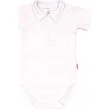 Kojenecký body Body s LÍMEC Polo KR Bílé vel. 68 KLEKLE