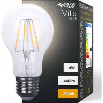 Žárovka LED žárovka Masterled E27 4 W teplá bílá 2700 K 420 lm klasická