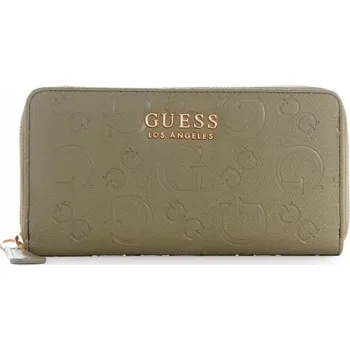 Peněženka GUESS velká dámská peněženka na zip Mariam zelená