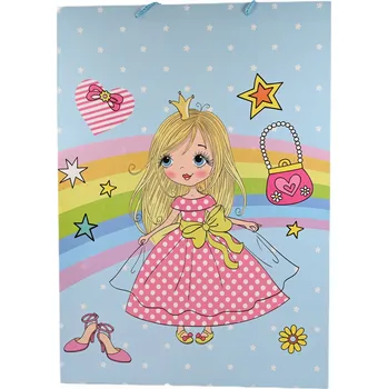 Dárková taška Dárková taška pro děti PRINCEZNA VELKÁ 43x55 cm RŮZNÉ BARVY
