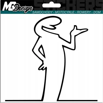 Samolepicí dekorace na vozidlo SAMOLEPKA na auto LA LINEA BALUM BALUM Lidička POSTAVA 13x12