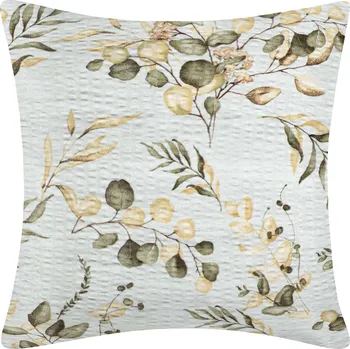Povlečení DARRÉ Krepový povlak na polštář Eukalyptová harmonie Velikost: 70 x 90