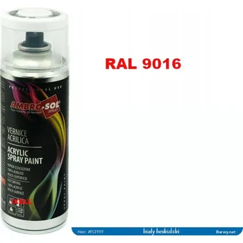 Barva ve spreji BÍLÝ LAK VE SPREJI RAL 9016 LESK AMBROSOL 1233
