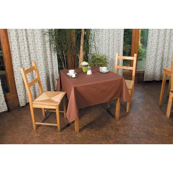 ubrus Tibex Ubrus DAM hnědá 140 x 160 cm