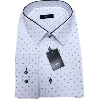 Pánská košile Pánská košile (kombinovaná) - s dlouhým rukávem - v nadměrné velikosti 0012 D