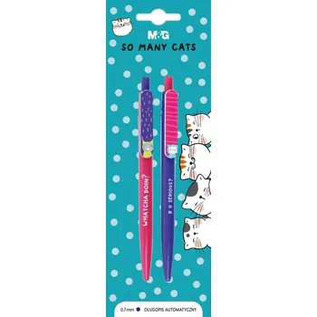 Propiska automatická modrá M&G