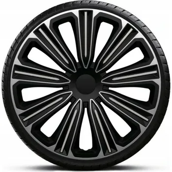 Autodoplněk Kryty kol 15" ROSSO SILVER BLACK - sada 4ks