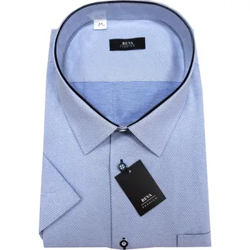 Pánská košile Pánská košile s krátkým rukávem (kombinovaná) - v nadměrné velikosti 0027 - 26