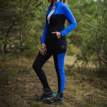 Dámské legíny Černo-modré dámské funkční legíny Velikost: L