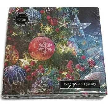 Papírový ubrousek PAPÍROVÉ UBROUSKY VÁNOČNÍ 38 cm x 38 cm 20 KUSŮ