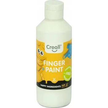Výtvarná sada CREALL Fingerpaint barva na malování prsty 750 ml - BÍLÁ - bez konzervy