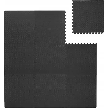Zátěžová podložka OCHRANNÁ GUMOVÁ PODLOŽKA PODLAHA PUZZLE 60x60 DO POSILOVNY POD ZAŘÍZENÍ 9 KUSŮ