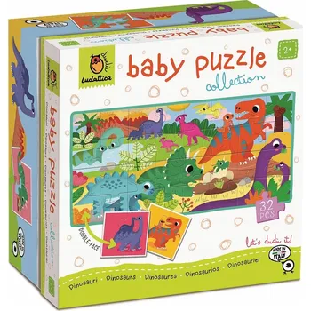 Puzzle LUDATTICA: OBOUSTRANNÉ puzzle pro nejmenší – DINOSAUŘI 22662