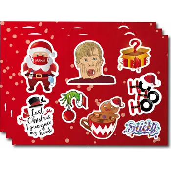 Obraz Ozdobné samolepky na dárky, DEKORACE s Kevinem