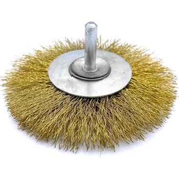 Drátěný kartáč Kartáč okružní se stopkou, drát 120/0,3, 2 řady