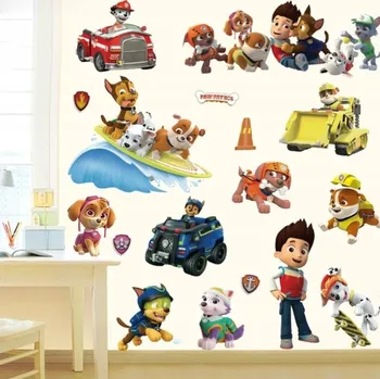 Samolepící dekorace Samolepka na zeď Tlapková patrola dekorace do pokoje