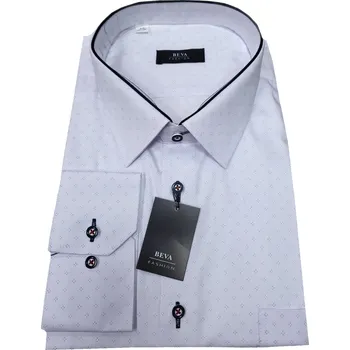 Pánská košile Pánská košile (kombinovaná) - s dlouhým rukávem - v nadměrné velikosti 0012 P