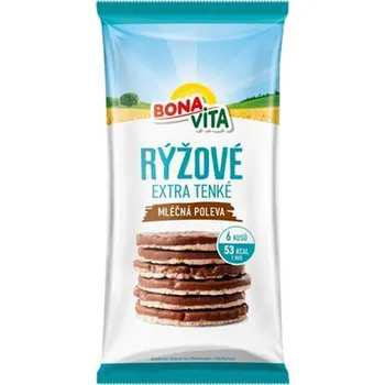 Cukrovinka Rýžové chlebíčky extra tenké s mléčnou polevou 70g