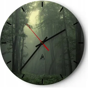 Hodiny Velké nástěnné hodiny 40x40 Krajina Skleněné hodiny Kulatý Tiché
