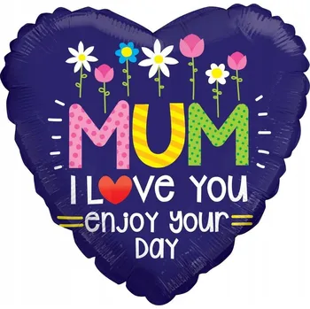 Balónek Fóliový balónek kulatý Maminko, mám tě ráda 46 cm