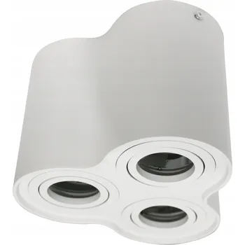 Nástěnné svítidlo LED svítidlo přisazené trojité nastavitelné bílé + GU10