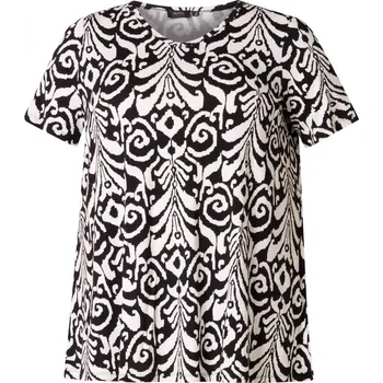 Dámská halenka Dámská tunika s krátkým rukávem v "A" linii - v nadměrné velikosti 4110 4693