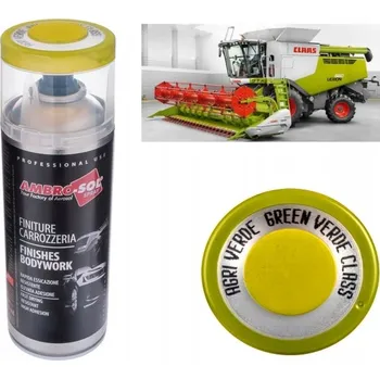 Barva ve spreji LAK ve spreji traktor stroje kombajn CLASS zelený HQ vysoký lesk 1383