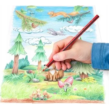 Kresba Barevné trojúhelníkové Pastelky Staedtler Noris 12 ks