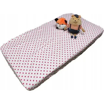 Prostěradlo Prostěradlo bavlněné s gumou 60x120cm vzor Puntíky