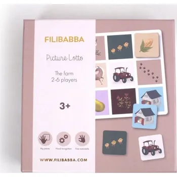 Dřevěná hračka Filibabba Loto Hra Kouzelná Farma
