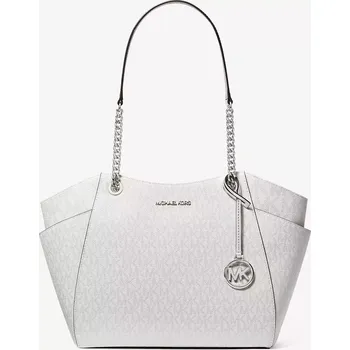 Kabelka MICHAEL KORS dámská kabelka Jet Set Large Logo Shoulder Bag stříbrná