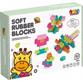 ostatní stavebnice VELKÉ měkké STAVEBNÍ STAVEBNICE SADA 62 dílů