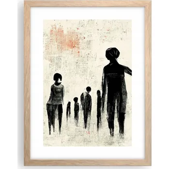 Obraz Obraz plakát v rámu světlý dub do obýváku 30x40 ženy plakáty na zeď