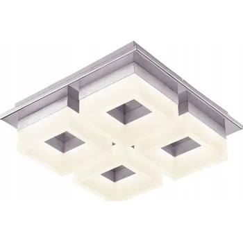 Stropní Svítidlo čtvercový Reality 34 x 34 cm stříbrný, šedý