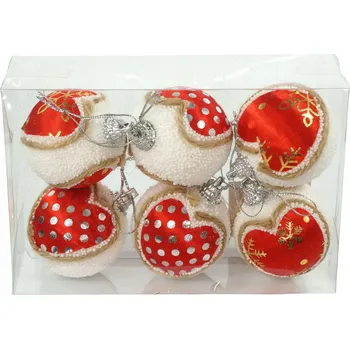 Vánoční dekorace Vánoční Vánoční Baňky na stromeček 6 ks přívěskové ozdoby o průměru 5 cm
