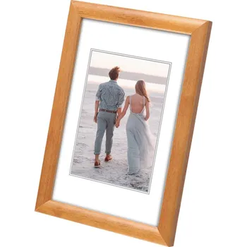 Obraz Rámeček na fotografie dřevěný hnědý - rámeček A6 10x15 CM