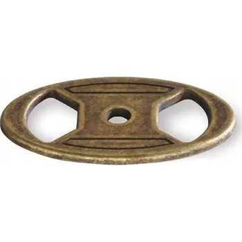Nábytkové kování Nábytková úchytka štítek SIRO 1549-50ZN10 stará mosaz
