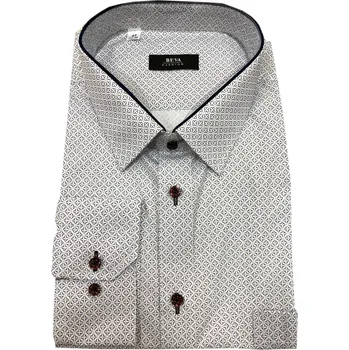 Pánská košile Pánská košile (kombinovaná) - s dlouhým rukávem - v nadměrné velikosti 0012 A