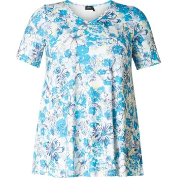 Dámská halenka Dámská tunika s krátkým rukávem v "A" linii - v nadměrné velikosti 3154 - 3066