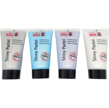 Vodová barva Akrylové barvy Crea Box, vícebarevné, 4 ks, 75 ml