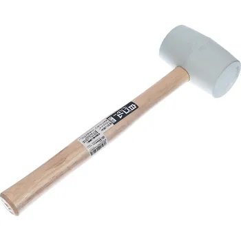 Kladivo SK11 bílá gumová palička s dřevěnou rukojetí - 450 g