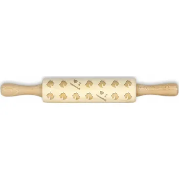 Váleček na těsto Knírač - malý váleček se vzorem psa, váleček na těsto pro děti