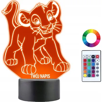 Lampička Plexido vícebarevná Noční lampa