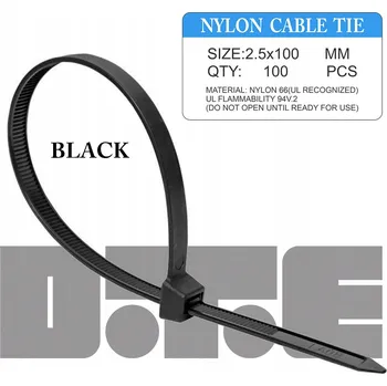 Stahovací páska UPÍNACÍ PÁSKY STAHOVACÍ PÁSKY 2.5x100 mm 100 KUSŮ